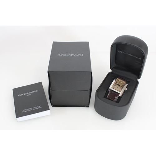 584 - Emporio Armani gentlemans wristwatch model AR-0154 in original box with papers