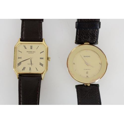 592 - Raymond Weil ladies wristwatch and a Rado Florence wristwatch