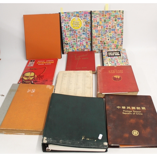 621 - Stamp collection held across 12 albums and stock books to include a Strand album of 19th and 20th ce... 