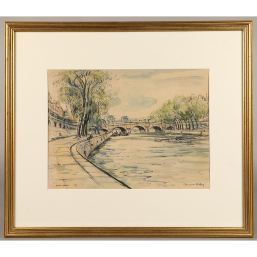 487 - George Cameron Foley (Scottish, Falkirk 1910- Duns 1992)Gilt framed watercolour- signed and inscribe... 