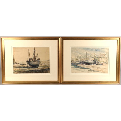 491 - George Cameron Foley (Scottish, Falkirk 1910- Duns 1992)Pair of gilt framed watercolours, both signe... 