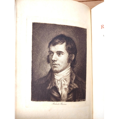 181 - BURNS ROBERT.  The Poetry of Robert Burns. 4 vols. Frontis & etched plates by William Hole. Orig... 