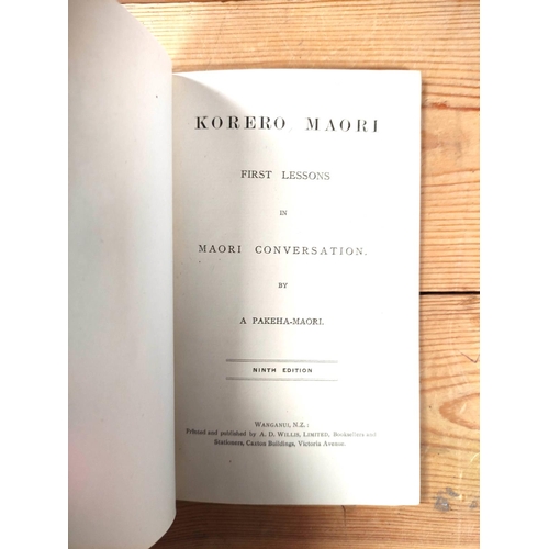 195 - WILLIAMS WILLIAM.  A Dictionary of the New Zealand Language & A Concise Grammar to Which is Adde... 