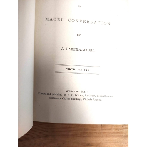 195 - WILLIAMS WILLIAM.  A Dictionary of the New Zealand Language & A Concise Grammar to Which is Adde... 