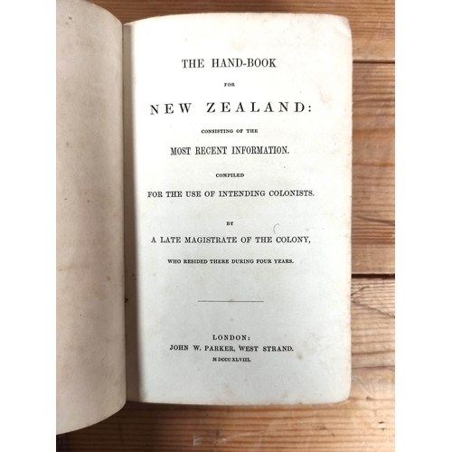 196 - (WAKEFIELD E. J.).  The Hand-Book for New Zealand Consisting of the Most Recent Information Compiled... 