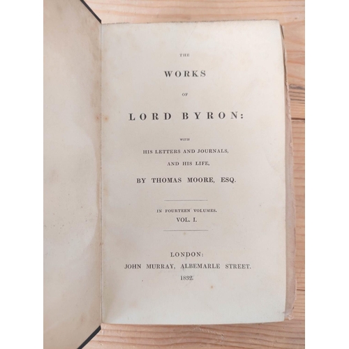 198 - BYRON LORD.  The Works of Lord Byron With His Letters & Journals, & His Life by Th... 