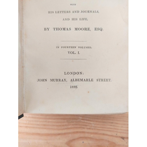 198 - BYRON LORD.  The Works of Lord Byron With His Letters & Journals, & His Life by Th... 