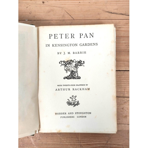 200 - RACKHAM ARTHUR (Illus).  Peter Pan in Kensington Gardens. Col. plates. Orig. green cloth gilt, 8