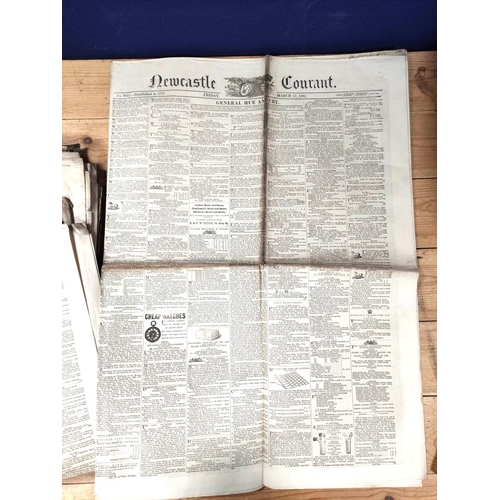 210 - Documents & Ephemera - Northumberland Newspapers.  1865. Newcastle Courant-General Hue & Cry... 