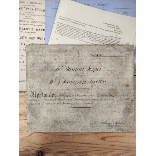 216 - Documents & Ephemera - Cumberland.  Early 19th century to mid 20th century. Documents,... 