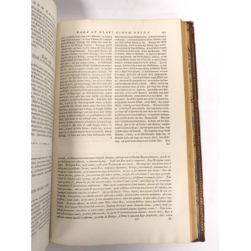222 - STURLSON SNORRI (Icelandic, 1197 - 1241) Heimskringla edr Noregs Konunga Sögor, af Snorra Sturlusyni... 