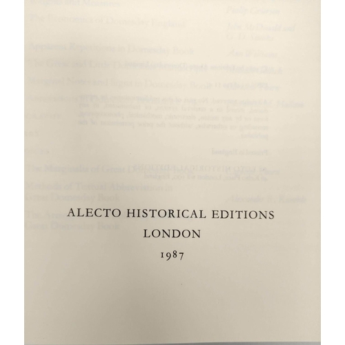 225 - Alecto Historical Editions.  Domesday Book. Studies, together with the two accompanying vo... 