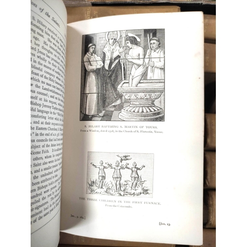 248 - BARING-GOULD S.  The Lives of the Saints. The set of 16 vols. Frontis & plates. Orig. ... 