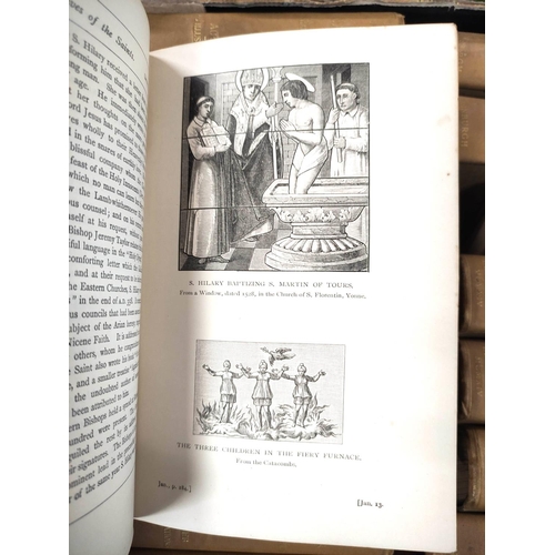 248 - BARING-GOULD S.  The Lives of the Saints. The set of 16 vols. Frontis & plates. Orig. ... 