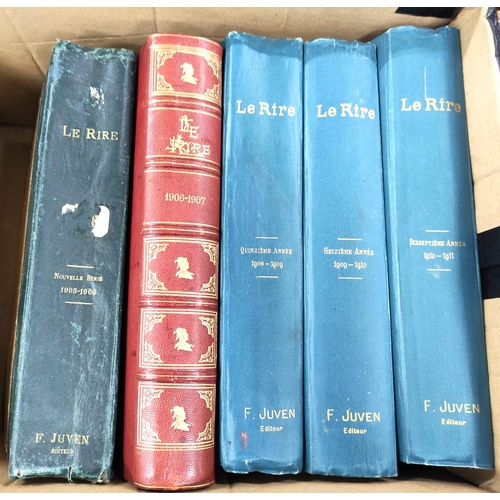 252 - Le Rire.  5 bound quarto vols. of this French humorous publication containing approx. 250 ... 