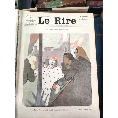 252 - Le Rire.  5 bound quarto vols. of this French humorous publication containing approx. 250 ... 