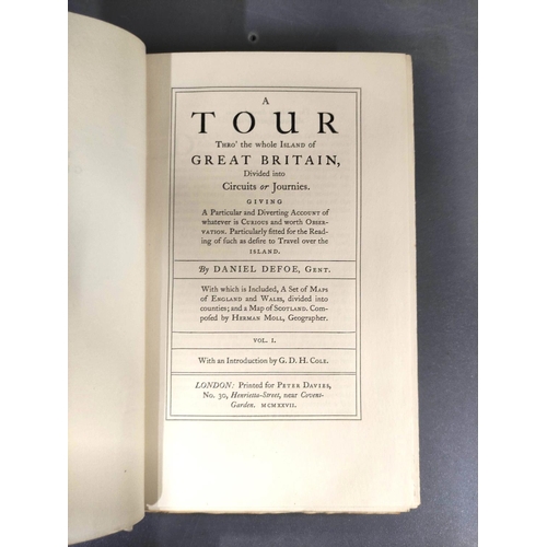 254 - DEFOE DANIEL.  Daniel Defoe's Tour Thro'  the Whole Island of Great Britain ... Illustrated with a S... 