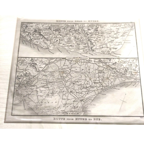 256 - Maps & Prints.  Various loose topographical & other engs., County maps & similar; with 5... 