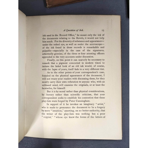 258 - SHAKESPEARE WILLIAM.  6 vols. re. Shakespeare & his works, incl. More About Shakespear... 