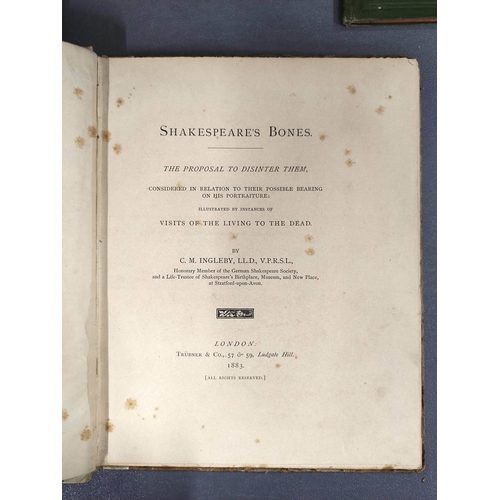 258 - SHAKESPEARE WILLIAM.  6 vols. re. Shakespeare & his works, incl. More About Shakespear... 