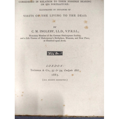 258 - SHAKESPEARE WILLIAM.  6 vols. re. Shakespeare & his works, incl. More About Shakespear... 