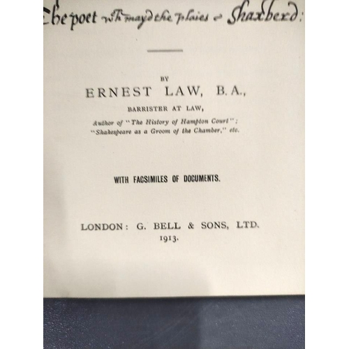 258 - SHAKESPEARE WILLIAM.  6 vols. re. Shakespeare & his works, incl. More About Shakespear... 