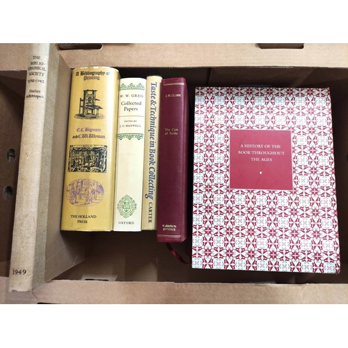 260 - The Oxford Companion to the Book.  2 vols. Illus. Quarto. Qtr. red morocco in slip case. 2... 