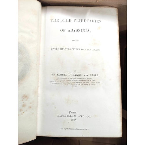 264 - BAKER SIR SAMUEL W.  The Nile Tributaries of Abyssinia & the Sword Hunters of the Hamr... 