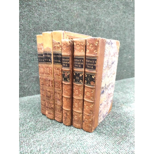 267 - SMITH JAMES E.  A Sketch of a Tour on the Continent. 3 vols. Diced calf, recased with loss... 