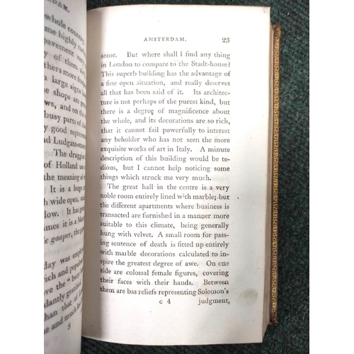 267 - SMITH JAMES E.  A Sketch of a Tour on the Continent. 3 vols. Diced calf, recased with loss... 