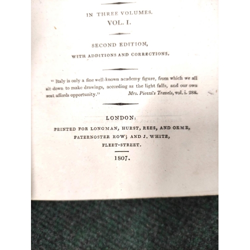 267 - SMITH JAMES E.  A Sketch of a Tour on the Continent. 3 vols. Diced calf, recased with loss... 