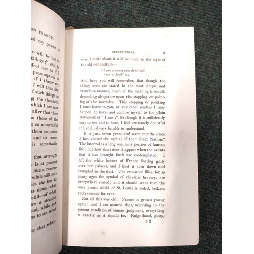 268 - TROLLOPE FRANCES.  Paris & the Parisians in 1832. 2 vols. Half titles. Eng. plates, as... 