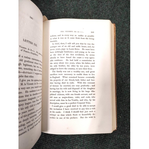 268 - TROLLOPE FRANCES.  Paris & the Parisians in 1832. 2 vols. Half titles. Eng. plates, as... 