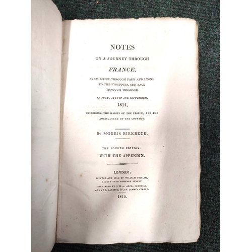 271 - JAMES J. T.  Journal of a Tour in Germany, Sweden, Russia, Poland, During the Years 1813 &... 