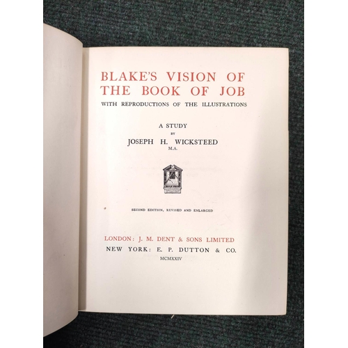 272 - BLAKE WILLIAM.  An extensive reference collection of 35 vols. re. William Blake & his works. A f... 