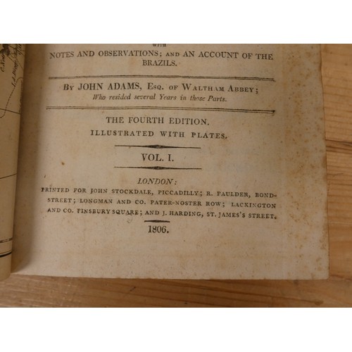 299 - ADAMS JOHN, of Waltham Abbey (Trans). A Voyage to South America by Don George Juan & Don An... 