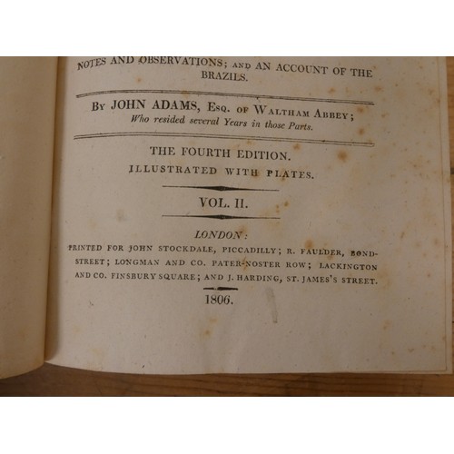 299 - ADAMS JOHN, of Waltham Abbey (Trans). A Voyage to South America by Don George Juan & Don An... 