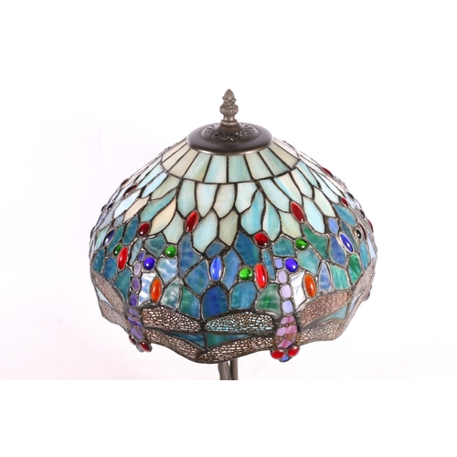 134 - Tiffany style table lamp, 44cm high.