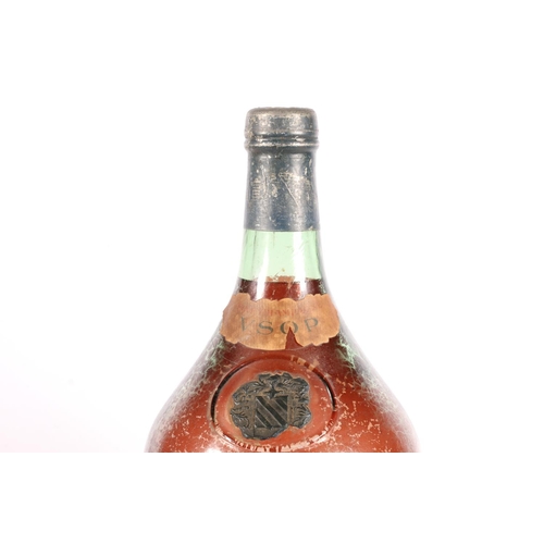 137A - Large Salignac and Co Cognac empty bottle, H38cm.