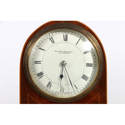 20 - Wilson & Sharp of Edinburgh mahogany mantle clock.