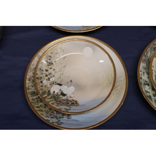 26 - Japanese eggshell Satsuma part teaset.