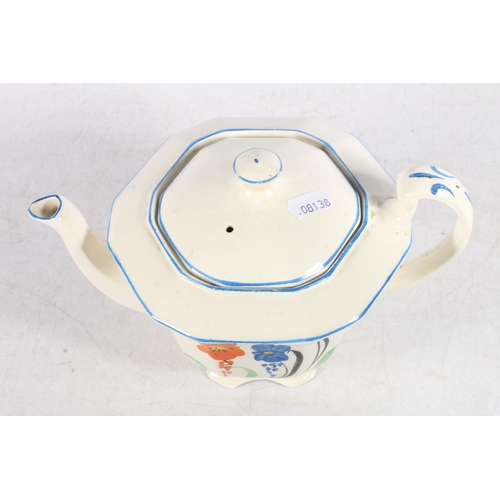 90 - Alfred Meakin Art Deco painted teapot.