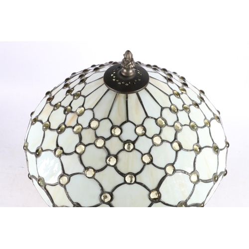 92 - Tiffany style table lamp, 41cm high.