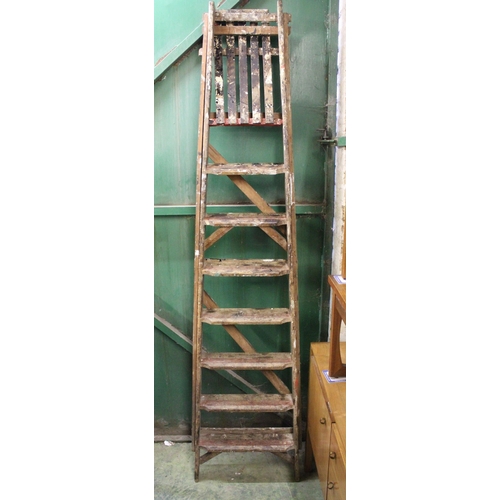 720 - Vintage painters' ladders.