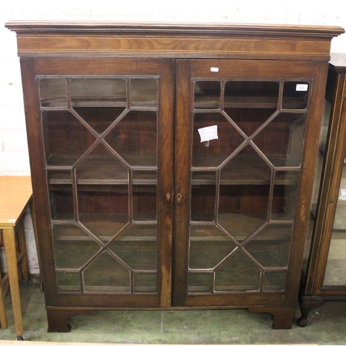 722 - Edwardian astragal glazed display cabinet.