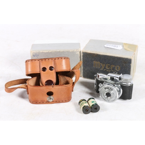 324 - Miniature Mycro camera with case and box