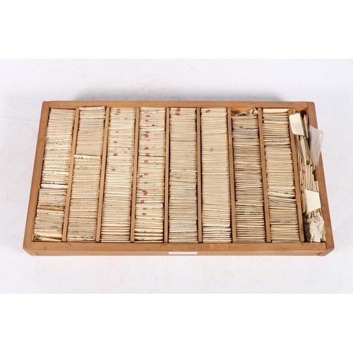 660L - Organized tray of nine rows of British pre-decimal non-silver coins, each held in paper envelope, 6d... 