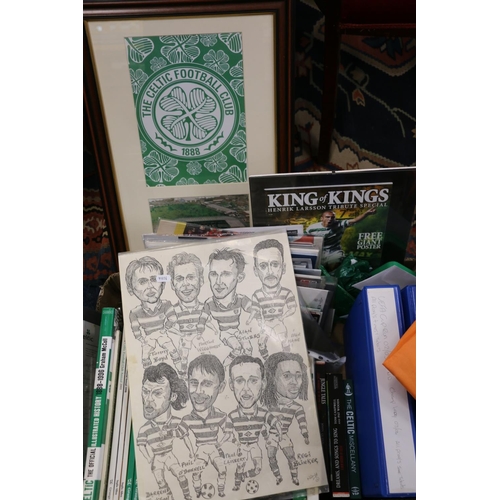 660 - Collection of Celtic Football Club interest ephemera to include a folder of UEFA Champions League 03... 