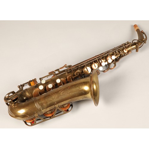 317 - Vito Alto Saxophone, stamped 2688A, engraved VITO  Kenosha, WIS in vintage Vito case