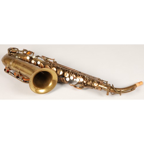 317 - Vito Alto Saxophone, stamped 2688A, engraved VITO  Kenosha, WIS in vintage Vito case